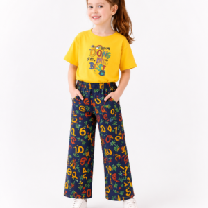 Girls Printed Jersey Co-Ord Nightwear Set