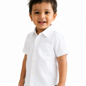 Boys Premium Cotton Stretch Plain Shirt
